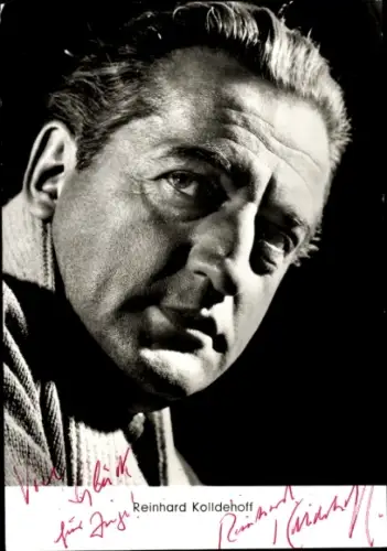 Ak Schauspieler Reinhard Kolldehoff, Portrait, Autogramm