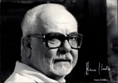 Ak Schauspieler Hans Korte, Portrait, Autogramm