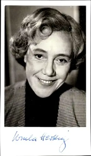 Foto Schauspieler Ursula Herking, Portrait, Autogramm
