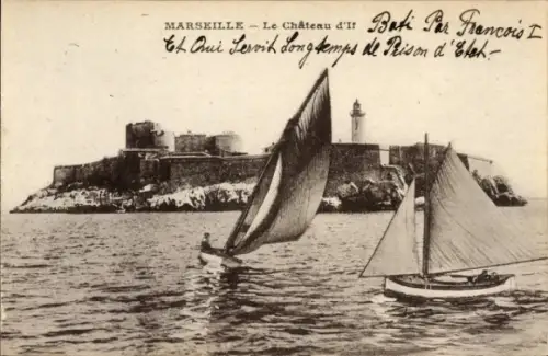 Ak Marseille Bouches du Rhône, Le Château d'If