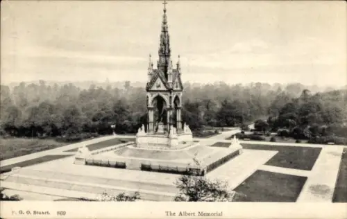 Ak Kensington London England, Albert Memorial