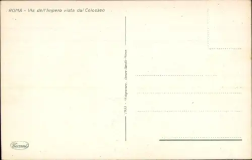 Ak Roma Rom Lazio, Via dell'Impero