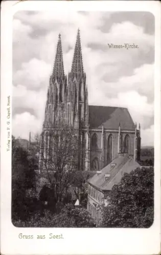 Ak Soest in Westfalen, Wiesen-Kirche, Gruss aus  Verlag von P. G. Capell
