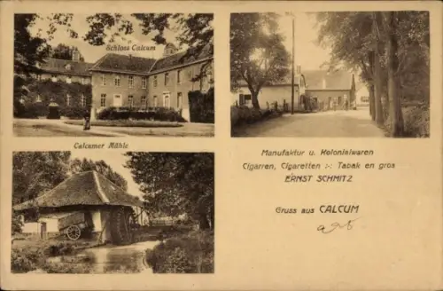 Ak Düsseldorf Kalkum, Mühle, Kolonialwaren Schmitz