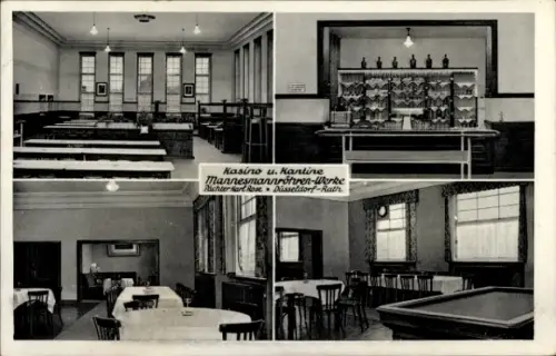 Ak Rath Düsseldorf am Rhein, Kasino und Kantine Mannesmannröhren-Werke