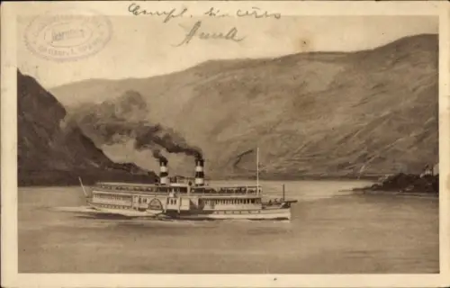 Ak Dampfschiff auf dem Rhein, Köln-Düsseldorfer Rheindampfschiffahrt