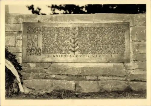 Studentika Ak Akad. Ferien-Vereinigung Algovia Wagegg-Denkmal 1949