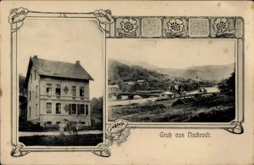 Ak Nachrodt Wiblingwerde im Sauerland, Teilansicht, Haus, Anwohner