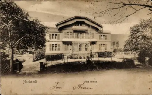 Ak Nachrodt Wiblingwerde im Sauerland,  Villa Klinge, Jan., Text: Fruin.