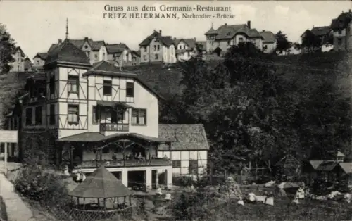Ak Nachrodt Wiblingwerde im Sauerland, Germania-Restaurant