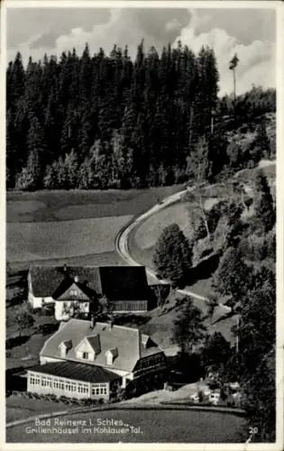 Ak Duszniki Zdrój Bad Reinerz Schlesien, Grillenhäusel im Kohlauer Tal