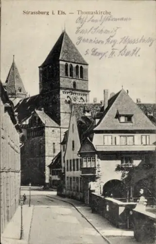 Ak Strasbourg Straßburg Elsass Bas Rhin, Thomaskirche
