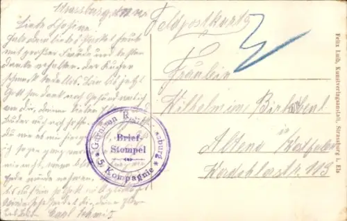 Ak Strasbourg Straßburg Elsass Bas Rhin, Thomaskirche