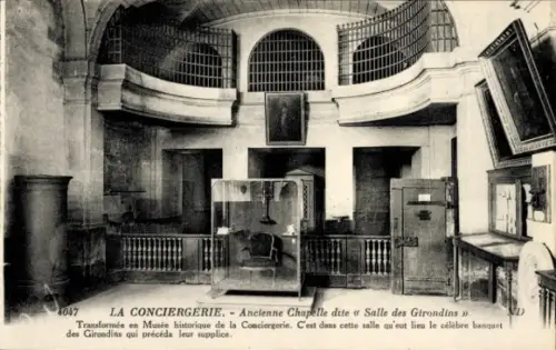 Ak Paris I, Ile de la Cité, La Conciergerie, Ehemalige Kapelle, bekannt als Saal der Girondisten