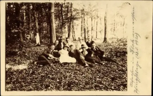 9 alte Ak Menschengruppen, diverse Ansichten