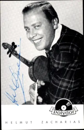 Ak Violinist Helmut Zacharias, Portrait, Polydor