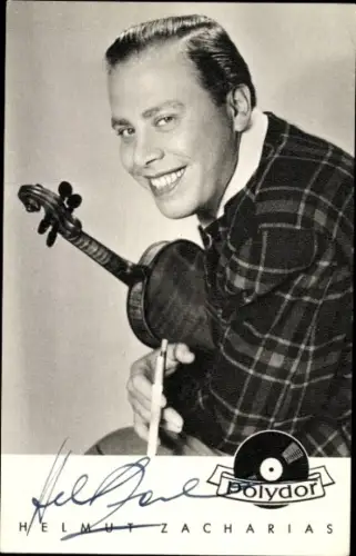 Ak Violinist Helmut Zacharias, Polydor