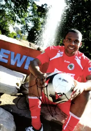 Autogrammkarte Fußballer Jean-Claude Mpassy, VfR Wormatia 08 Worms, Autogramm