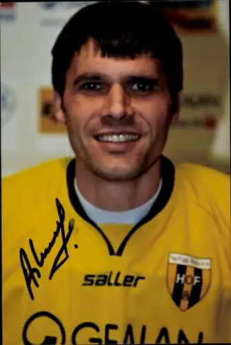 Foto Fußballer Adrian Dashi, FC Bayern Hof, Autogramm