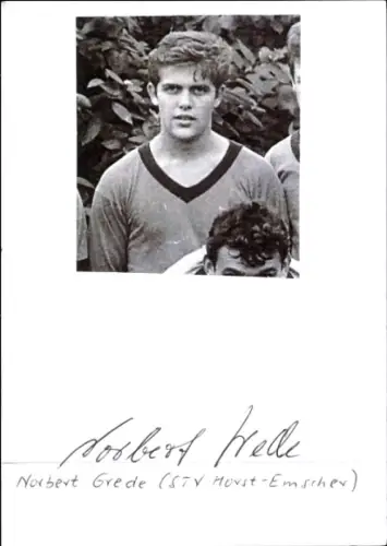 Autogramm Fußballer Norbert Grede, STV Horst Emscher