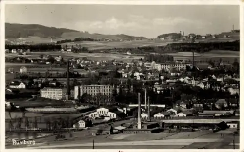 Foto Ak Rumburk Rumburg Region Aussig, Panorama, Fabriken