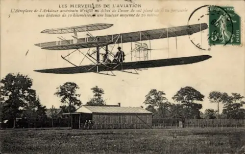 Ak La Conquête de l'Air, Aéroplane Wright, Flugpionier, Flugzeug