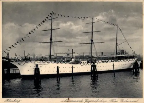 Ak Hamburg, Segelschiff Hein Godenwind, Jugendschiff