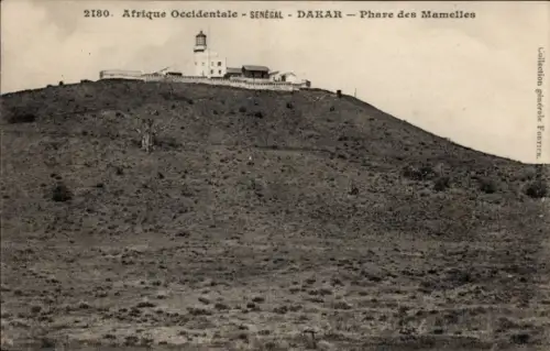 CPA Dakar Sénégal, Phare des Mamelles