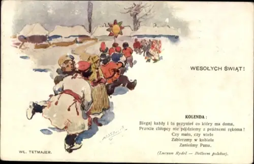 Künstler Ak Tetmajer, Wl., Frohe Weihnachten