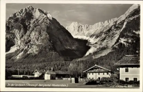 Ak Leutasch in Tirol, Berglandschaft, Ofelekopf,  Musterstein, Fotografie von H. Huber