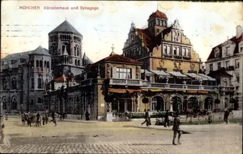 Judaika Ak München, Künstlerhaus, Synagoge