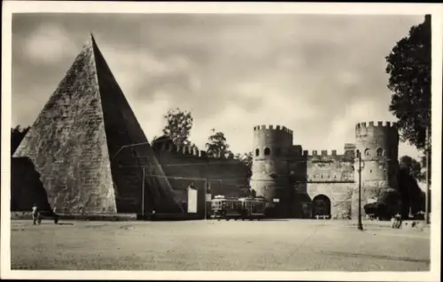 Ak Roma Rom Lazio, Cestius-Pyramide