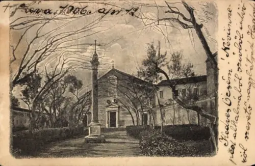 Ak Roma Rom Lazio, Basilika San Pancrazio