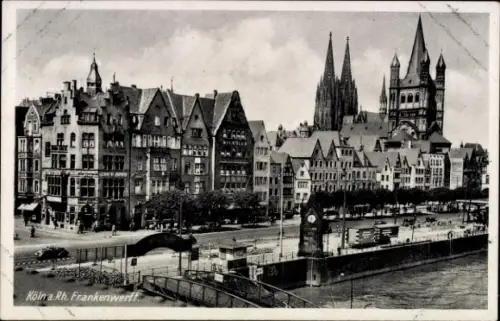 Ak Köln am Rhein, Frankenwerft