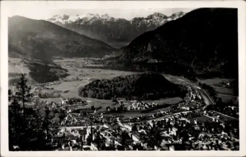 Ak Bad Ischl in Oberösterreich, Luftaufnahme, Berge, Tal,  Landschaft