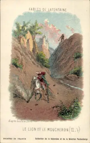 Künstler CPA Dore, G., Fables de La Fontaine, Le Lion et le Moucheron