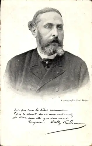 Ak Dichter Sully Prudhomme, Portrait