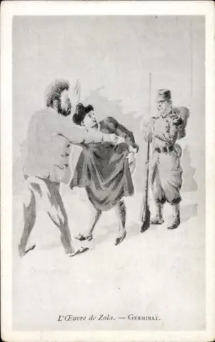 Künstler Ak Germinal, Roman von Émile Zola