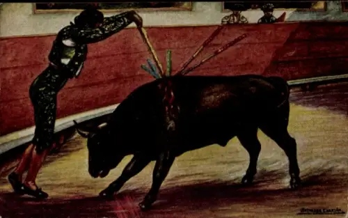 Künstler Ak Stierkampf, Torero
