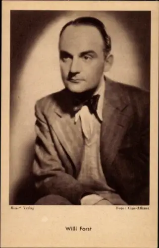 Ak Schauspieler Willi Forst, Portrait