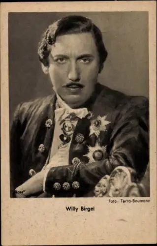 Ak Schauspieler Willy Birgel, Portrait, Autogramm