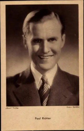 Ak Schauspieler Paul Richter, Portrait