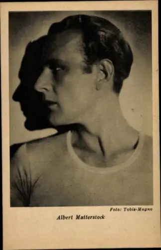 Ak Schauspieler Albert Matterstock, Seitenportrait