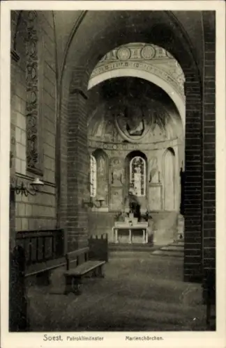 Ak Soest in Westfalen, Innenansicht des Patroklimünsters, Marlenchörchen, Soest