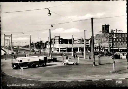 Ak Mülheim Köln am Rhein, Wiener Platz
