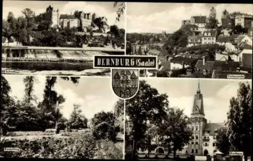 Ak Bernburg an der Saale, Schloss, Teilansicht, Rosenheg, Kurhaus, Bernburg (Saale)