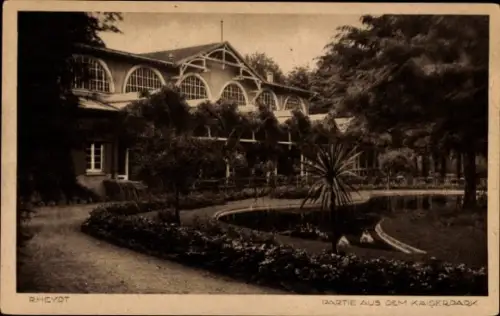 Ak Rheydt Mönchengladbach am Niederrhein, Gartenlandschaft, Gewächshaus, Teich, Pflanzen, RHEYDT,