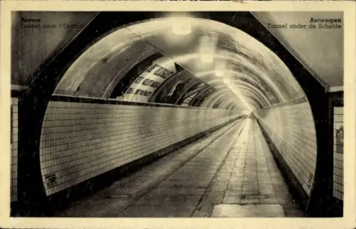 Ak Anvers Antwerpen Flandern, Tunnel unter der Schelde