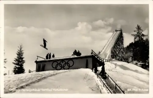 Ak Garmisch Partenkirchen in Oberbayern, Olympia-Sprungschanze