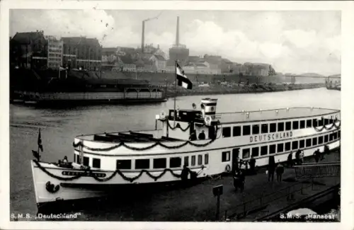 Ak Hansestadt Bremen, SMS Deutschland, SMS Hanseat, Reederei Otto W. A. Schreiber